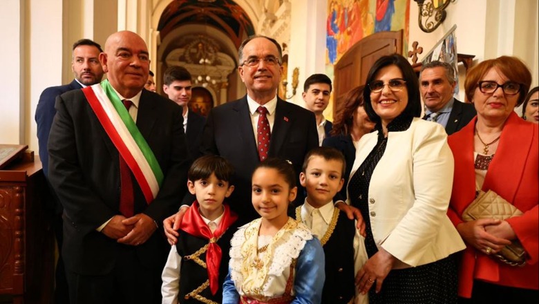 Itali, presidenti Begaj nis turin e dytë të vizitave në Kozenca të Kalabrisë me komunitetin arbëresh