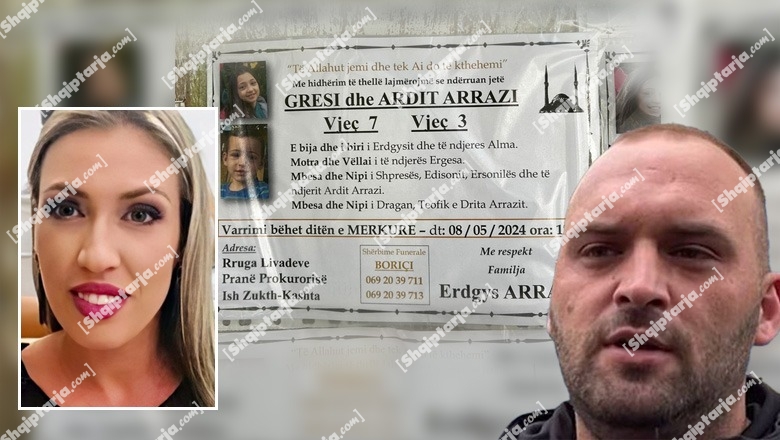 Tragjedia në Bunë/ Alma Arrazi prehet në Durrës pranë të ëmës, përcillet mes lotësh! Djali dhe vajza varrosen në Shkodër, Erdgysi nuk lejohet të marrë pjesë