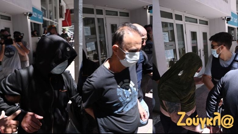 VIDEO/ Me kapuç në kokë dhe maska, dërgohen në prokurori të arrestuarit më 210 kg kokainë në Greqi