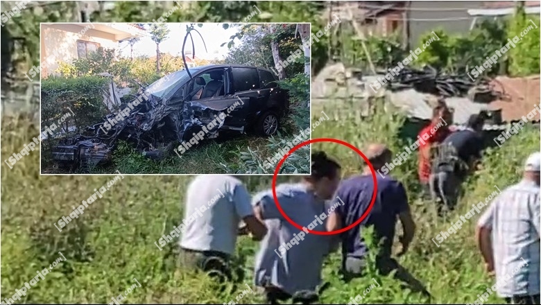 VIDEO/ Aksidenti i rëndë në Lushnje, momenti prekës kur nëna gjen trupin e pajetë të të birit mes shkurreve, 30 metra larg vendit ku ra makina