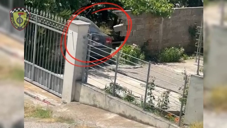  Tiranë/ Drejtonte mjetin i droguar, i riu përfundon me makinë në oborrin e banesës (VIDEO)