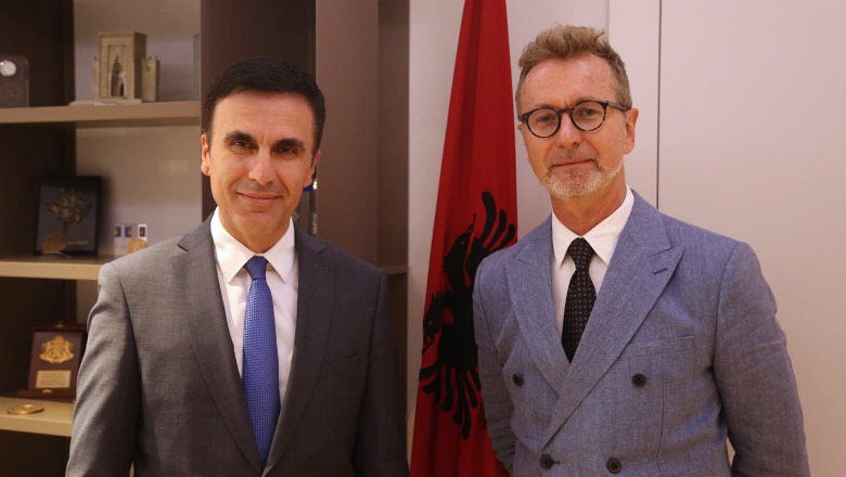 Prokurori i Përgjithshëm, Olsian Çela takohet me ambasadorin Gonzato: Ngrihet shqetësimi i mungesës së infrastrukturës në disa Prokurori