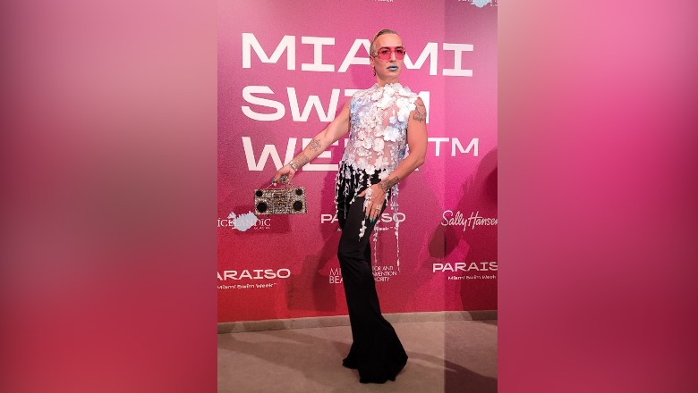 SHBA/ Modeli shqiptar Elton Ilirjani i ftuar VIP në Miami Swim Week 2024 në Florida