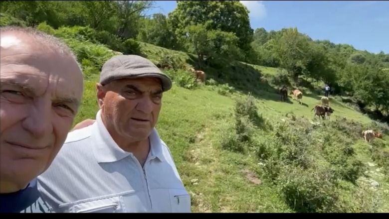 VIDEO/ Ilir Meta takohet me fermerin: Do japim nga 200 euro për çdo kokë lopë