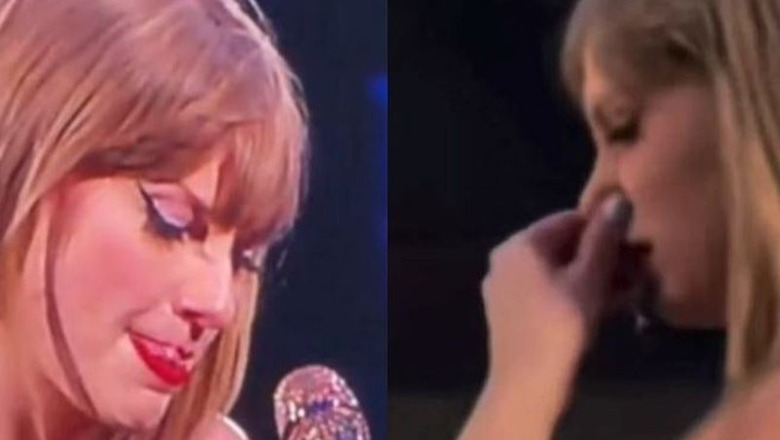 VIDEO/ Taylor Swift bën gjestin e pazakontë, fshin hundët në rroba gjatë performancës në koncert