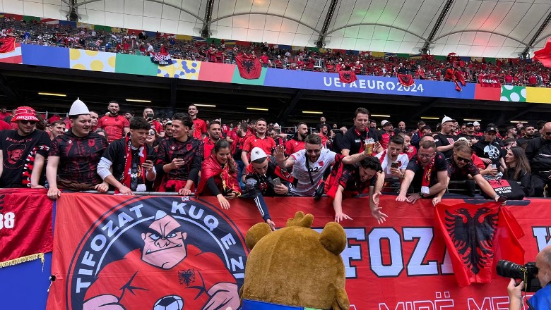 EURO 24/ Ndeshja Shqipëri-Kroaci, Hamburgu vishet kuqezi! Mijëra tifozë në stadium Report Tv sjell atmosferën (FOTO+VIDEO) 