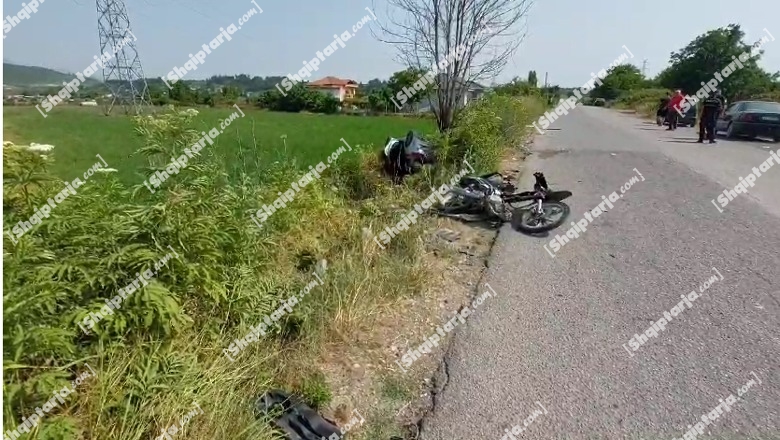 Kurbin/ Makina përplaset me çiklomotorin në Mamurras, 34-vjeçari në gjendje të rëndë