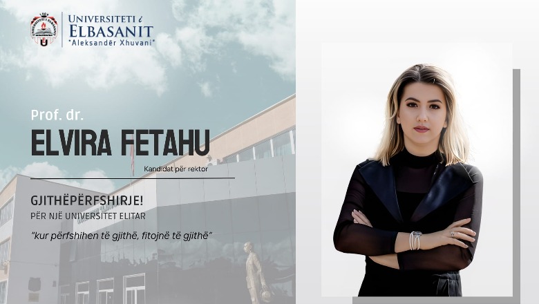 E vetme në garë, Elvira Fetahu zgjidhet rektorja e re e Universitetit 'Aleksandër Xhuvani' në Elbasan