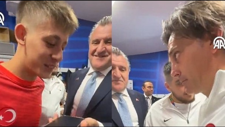 VIDEO, Euro 2024/ Kalimi në çerekfinale, Erdogan telefonon kombëtaren turke! Mesazhi për Arda Guler: T'i puth sytë
