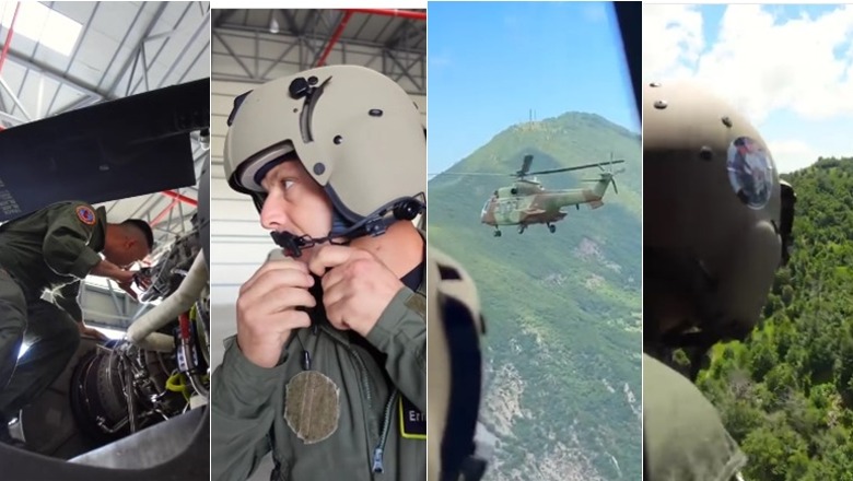 Helikopterët Black Hawk fluturojnë me ekuipazh shqiptar, Peleshi: Mirënjohje partnerit tonë strategjik SHBA (VIDEO)