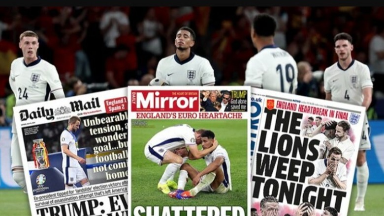 Euro 2024/ ‘Luanët qajnë’ apo ‘Të shpartalluar’! Titujt e mediave angleze pas humbjes në finale