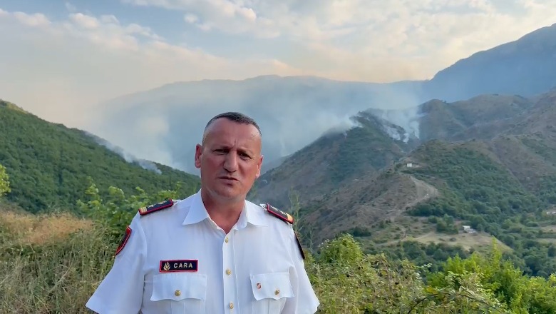 Zjarri në Mat, kreu i shërbimit zjarrfikës Arben Cara: Situata në kontroll! Shtim të forcave zjarrfikëse në terren