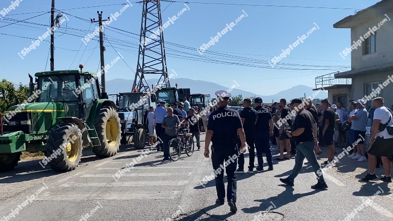 'Nuk shesim dot pataten, qepën as grurin' Fermerët e Maliqit në protestë, bllokojnë rrugën me zetora! Policia i gjobit me 1 mln lekë të vjetra