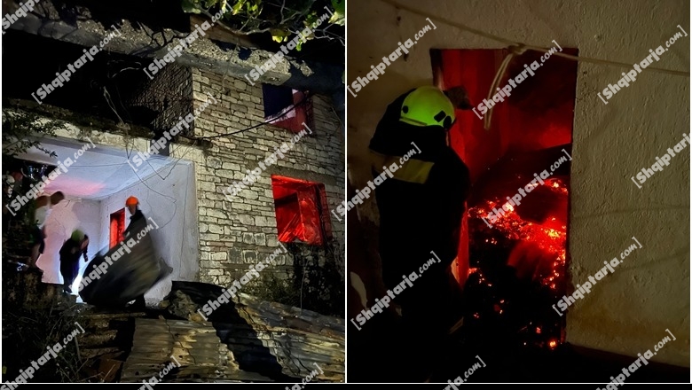 VIDEO/ ​ Zjarr në një banesë në Lazarat
