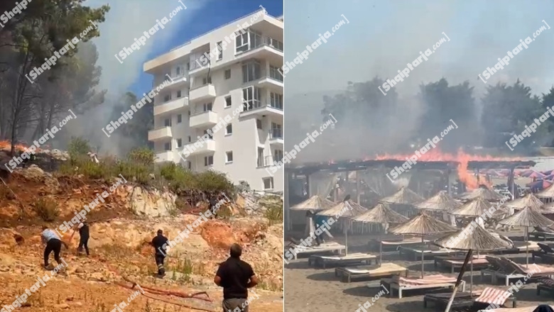 LIVE - Situatë kritike nga zjarret në Shëngjin/ Flakët u afrohen resorteve tek Rana e Hedhun, zbret në bregdet e djeg çadra plazhi e një lokal! Hotelet janë të evakuara! Shikoni videot 