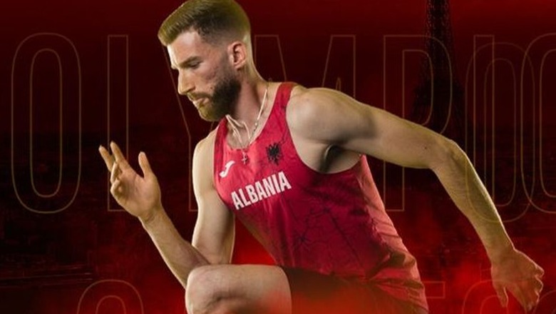 Paris 2024/ Atleti shqiptar Franko Burraj kualifikohet në raundin e parë, e përfundon garën e 100 metrave në vendin e 2-të