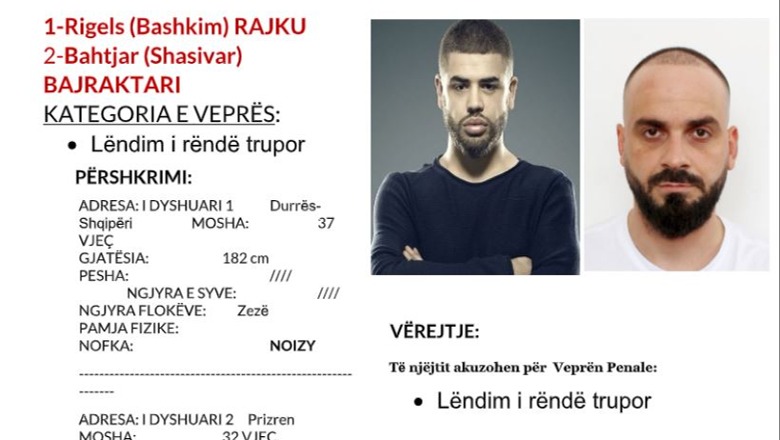 Sherri me grushta, policia e Kosovës kërkon ndihmë për kapjen e Noizyt dhe Bahtjar Bajraktarit! Priten fletëarrestet