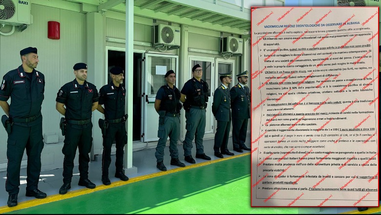 Ja 14 pikat e rregullores për policët italianë që do vijnë në Gjadër dhe Shëngjin