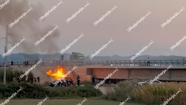 Protesta për aksin Thumanë- Kashar/ Qytetarët i vendosin flakën shkurreve dhe gjuajnë me gurë policinë