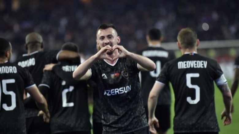 Futet nga stoli dhe bën heroin, Redon Xhixha kualifikon Qarabag në play-off e Champions League