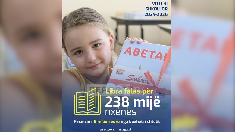 Viti i ri shkollor/ Mbi 238 mijë nxënës janë pajisur me libra falas