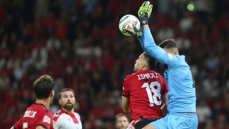 LIVE/ Supergol në Air Albania, Kochorashvili ndëshkon Kombëtaren kuqezi! Shqipëri 0-1 Gjeorgji në Tiranë (VIDEO)