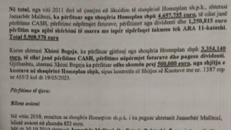 DOSJA E SPAK/ Akuza: Jamarbër Malltezi përfitoi edhe një kat prej 1.2 milionë euro te kulla ''ARA''  që nuk i takonte