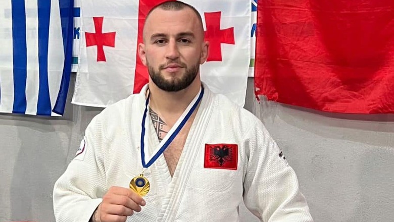 Medalje e artë në xhudo, Shqipëria shkëlqen falë Indrit Çullhajt në garën ndërkombëtare të Greqisë