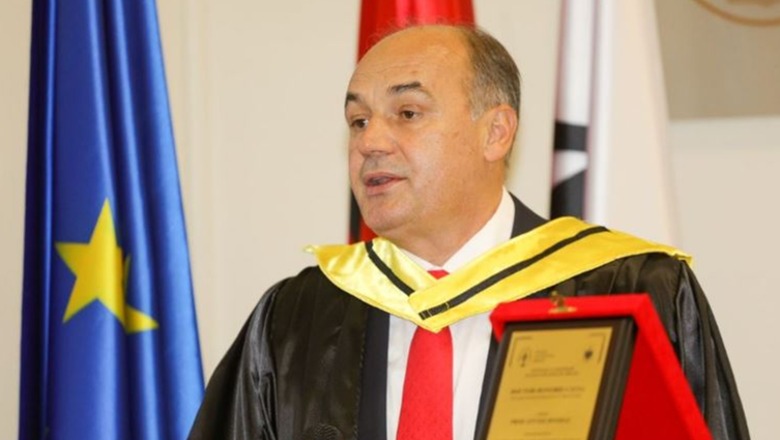 Enver Hoxhaj nderohet me titullin ‘Doctor Honoris Causa’ në Tiranë, Veliaj: Urë lidhëse mes Shqipërisë dhe Kosovës