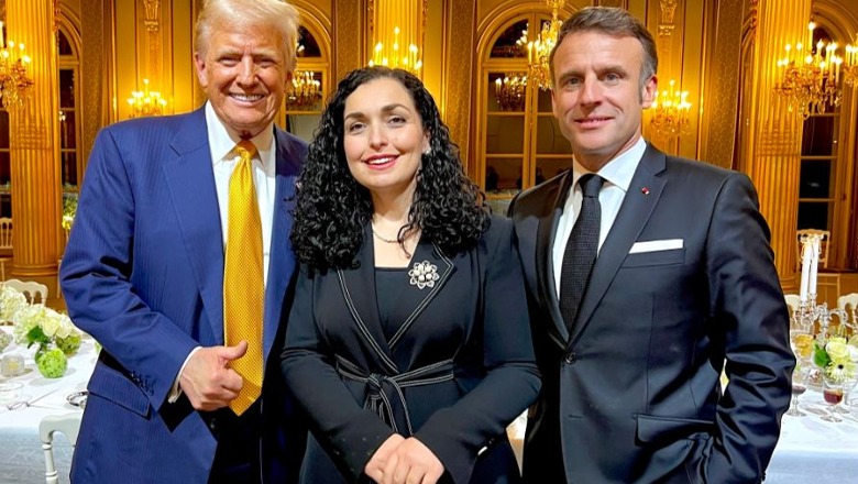 Bisedë me Trump në prani të Macron, Osmani: Kemi besim në mbështetjen e fortë të SHBA-së