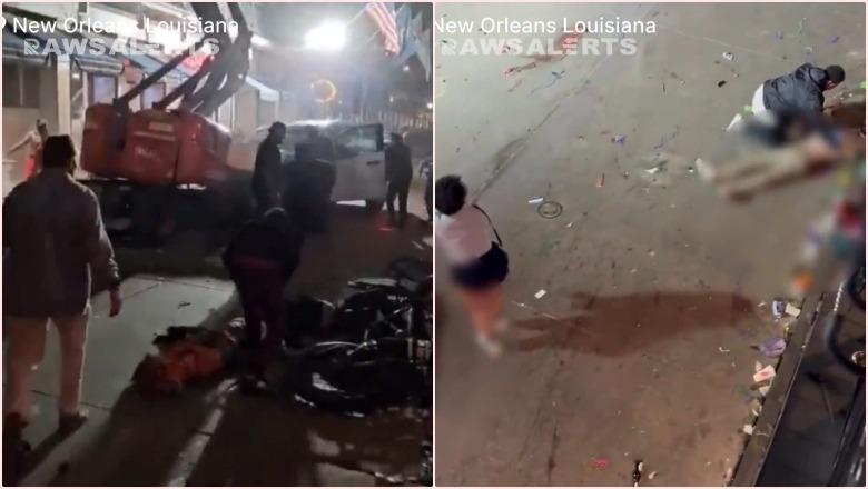 Video e masakrës në New Orleans/ Sulmuesi del nga makina e qëllon! Në rrugë trupa të pajetë 