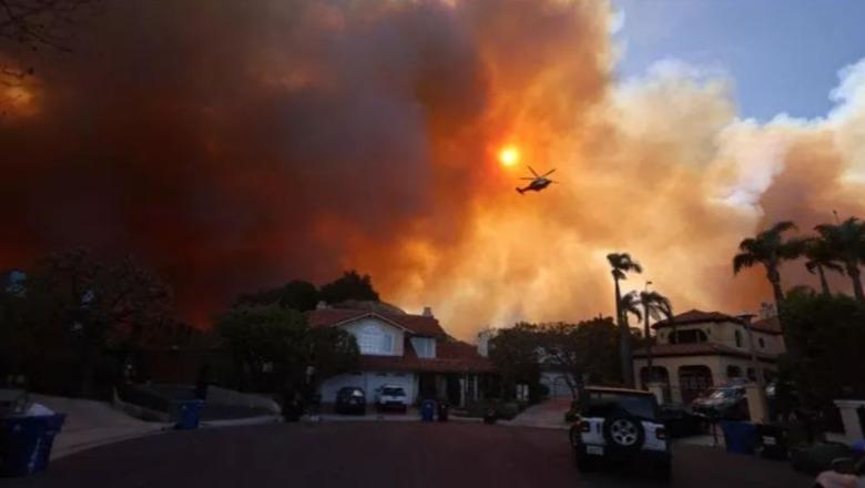 SHBA/ Zjarre masive në Los Anxhelos, digjet oazi i Hollywood! Kaos dhe frikë në zonën e të famshëve