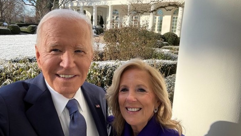 Presidenti Biden dhe Jill publikojnë selfie-in e fundit në Shtëpinë e Bardhë: Të duam Amerikë