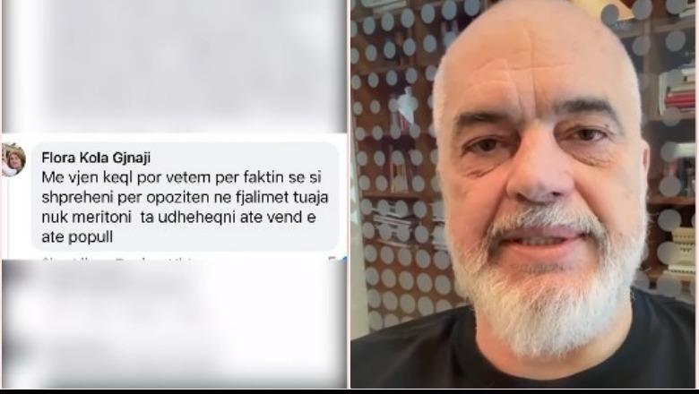 'Bufi i stërplakur ktheu opozitën në një kor zhabash', Rama i përgjigjet komentuesit: 3 vakte në ditë merren me librin e shtëpisë sime! Nuk përfaqësojnë askënd