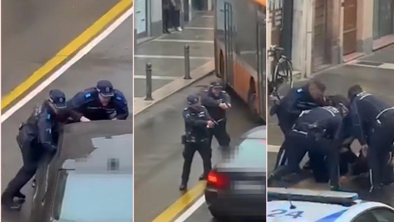 VIDEO/ Skenë si në filma, shqiptari merr para me 'BMW' luksoze 2 oficerët e policisë në Itali! Rrëfehet shoferi hero i urbanit