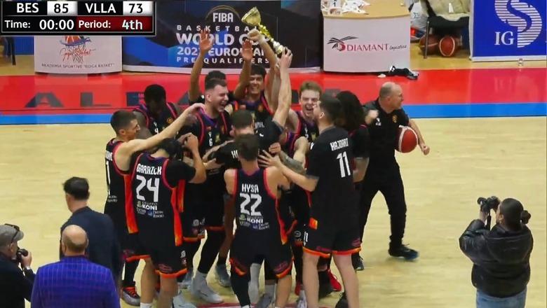 VIDEO/ Besëlidhja mposht Vllazninë në finale, rikthehet të fitojë Kupën e Shqipërisë në basketboll për meshkuj