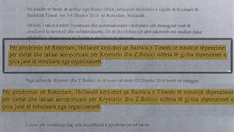 Veliaj: Shpenzimet në Roterdam m'i pagoi shtëpia e Arkitekturës ‘OMA’, jo Fatmir Bektashi! Xoxa nuk ishte! Si 'korruptohet' kryetari i bashkisë më të madhe në vend me një udhëtim?!