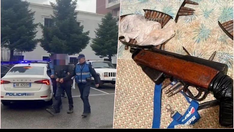  Këlcyrë, arrestohet 52-vjeçari, i gjejnë në banesë kallashnikov me fishekë