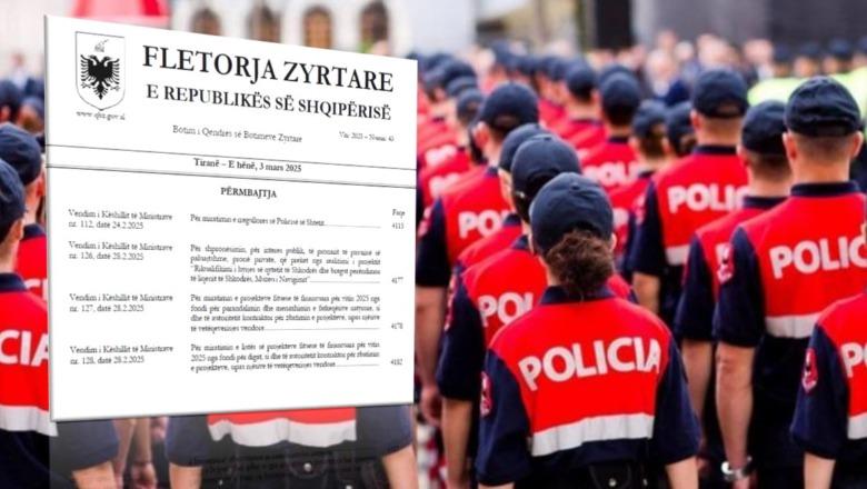 Rregullorja e re e Policisë së Shtetit, nga leja vjetore te shpërblimet dhe detyrat! Përveç shoqërimit, efektivit i shtohet e drejta e ndalimit