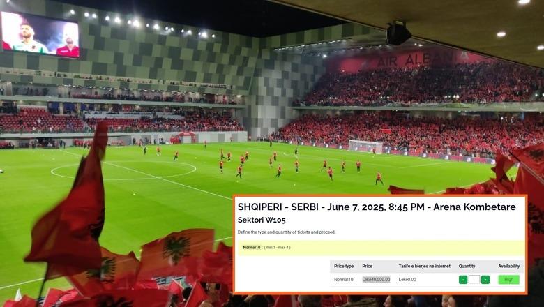 FSHF 'lëshon dorën', 400 mijë lekë për të ndjekur Kombëtaren në stadium kundër Serbisë
