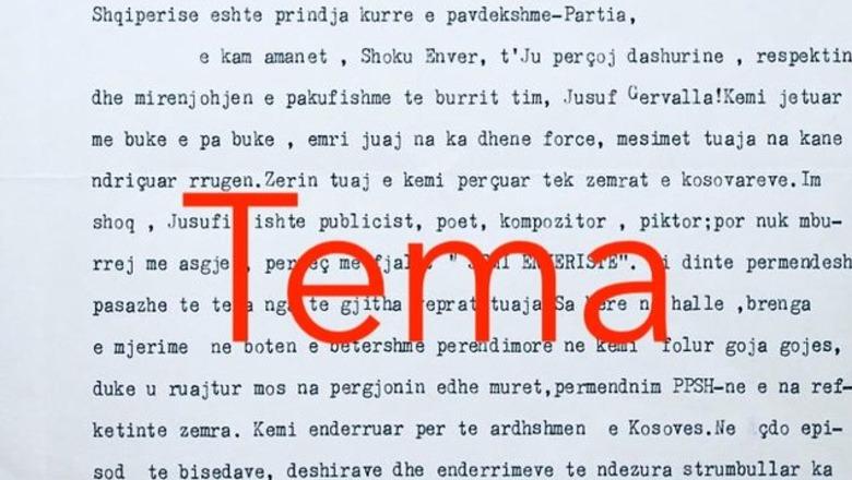 DOKUMENTI / Kur nëna e Donika Gërvallës i lutej Enver Hoxhës ta pranonte anëtare partie (FOTOGALERI)