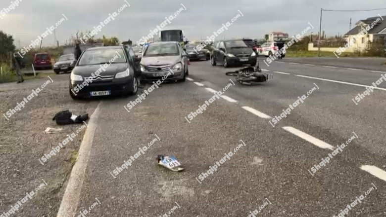 Aksident i trefishtë në aksin Lezhë-Milot, përplasen dy automjete dhe një motor! Ndërron jetë një person (EMRI-VIDEO)