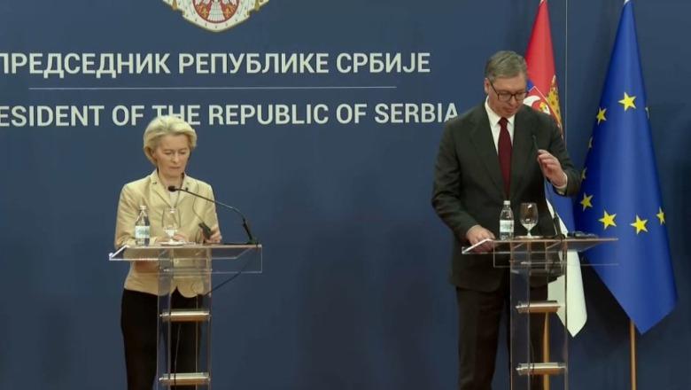 Von der Leyen në Beograd: Presim hapa konkretë nga Serbia në rrugën drejt BE-së