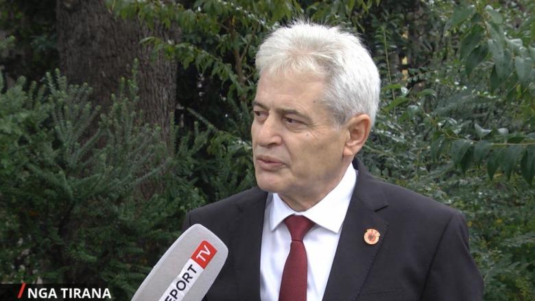 Protesta për UÇK në Tiranë, Ali Ahmeti për Report Tv: Jemi në kërkim të drejtësisë, UÇK ka respektuar të gjithë konventat për luftërat! S'është tubim politik