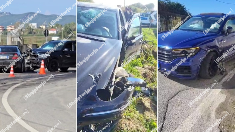 Aksident në aksin ‘Maminas-Gjiri i Lalëzit’/ Përplasen tre automjete, plagosen dy vajza (VIDEO)