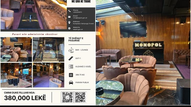 Biznesmeni në kërkim për vrasjen e Klevis Lleshit, Agjencia e Pasurive të Sekuestruara i nxjerr lokalin ‘Monopol’ me qira: 380 mijë lekë të rinj në muaj!