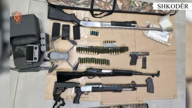 Po kryenin gjueti të paligjshme, arrestohen 5 persona në Shkodër! Sekuestrohen armë e kanabis