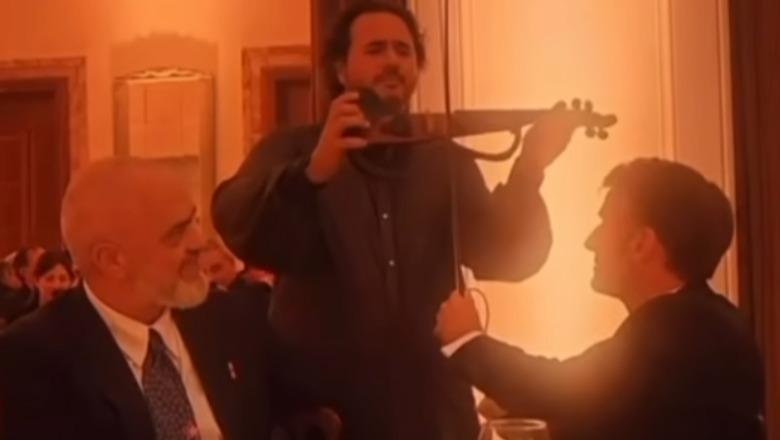 Pamje të papublikuara më parë, Macron dhe Olen Çesari 'duet' me violinë në prani të Ramës (VIDEO)