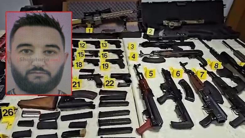 Kapet arsenal armësh brenda një furgoni në Tiranë, sekuestrohen 23 armë, prej tyre 5 snajper e 1 silenciator! Pranga 34-vjeçarit, në kërkim dy të tjerë (VIDEO)