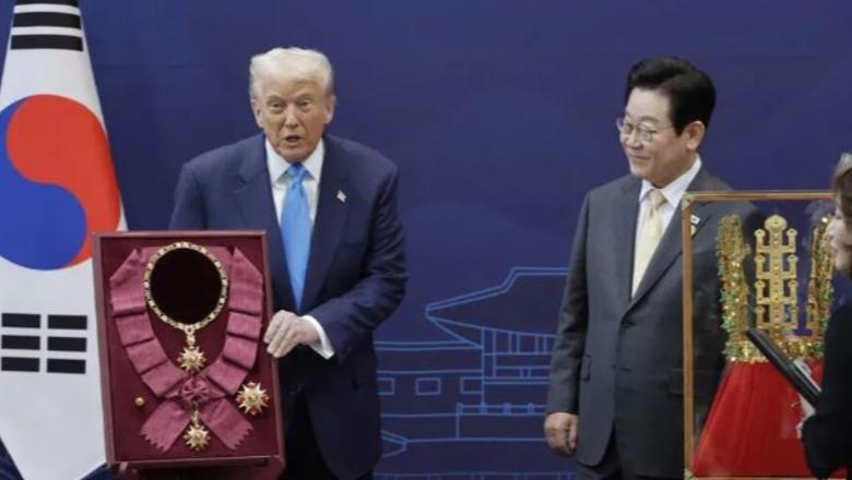 Trump në Korenë e Jugut, i dhurohet një kurorë e artë dhe vlerësohet me medaljen më të lartë të vendit